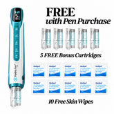 Hydra Pen H6 with free gifts: 5 extra 18-pin cartridges and 10 Medipal skin wipes