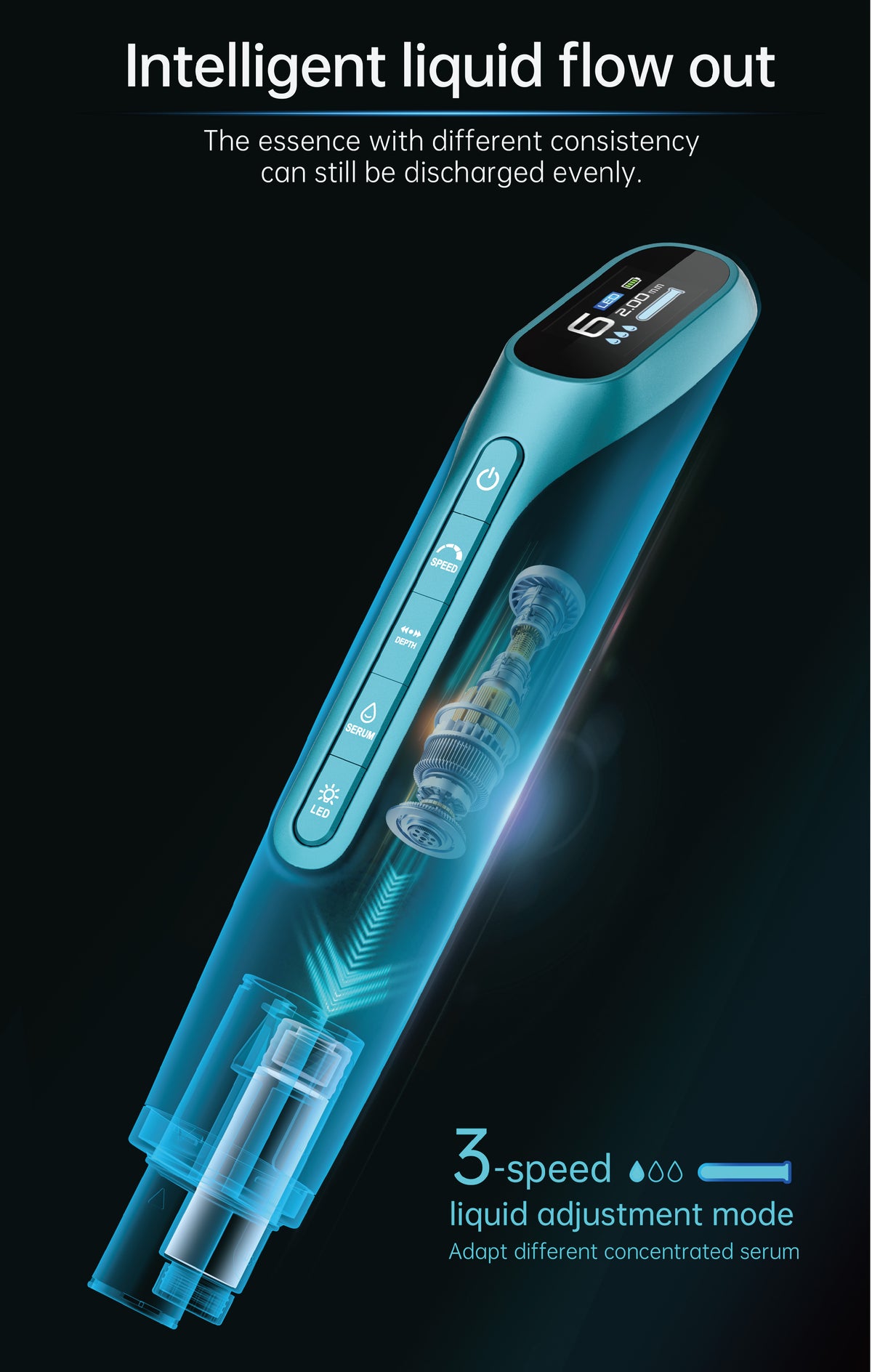 Hydra Pen H6 Advanced Serum Infusion Microneedling Pen with Light Therapy
