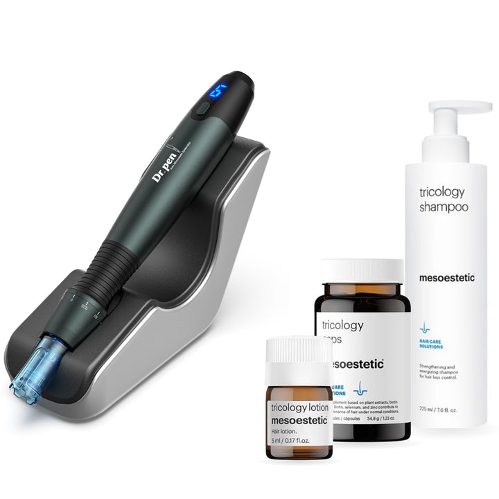 Dr. Pen A20 Hair Growth Bundle with mesoestetic Tricology
