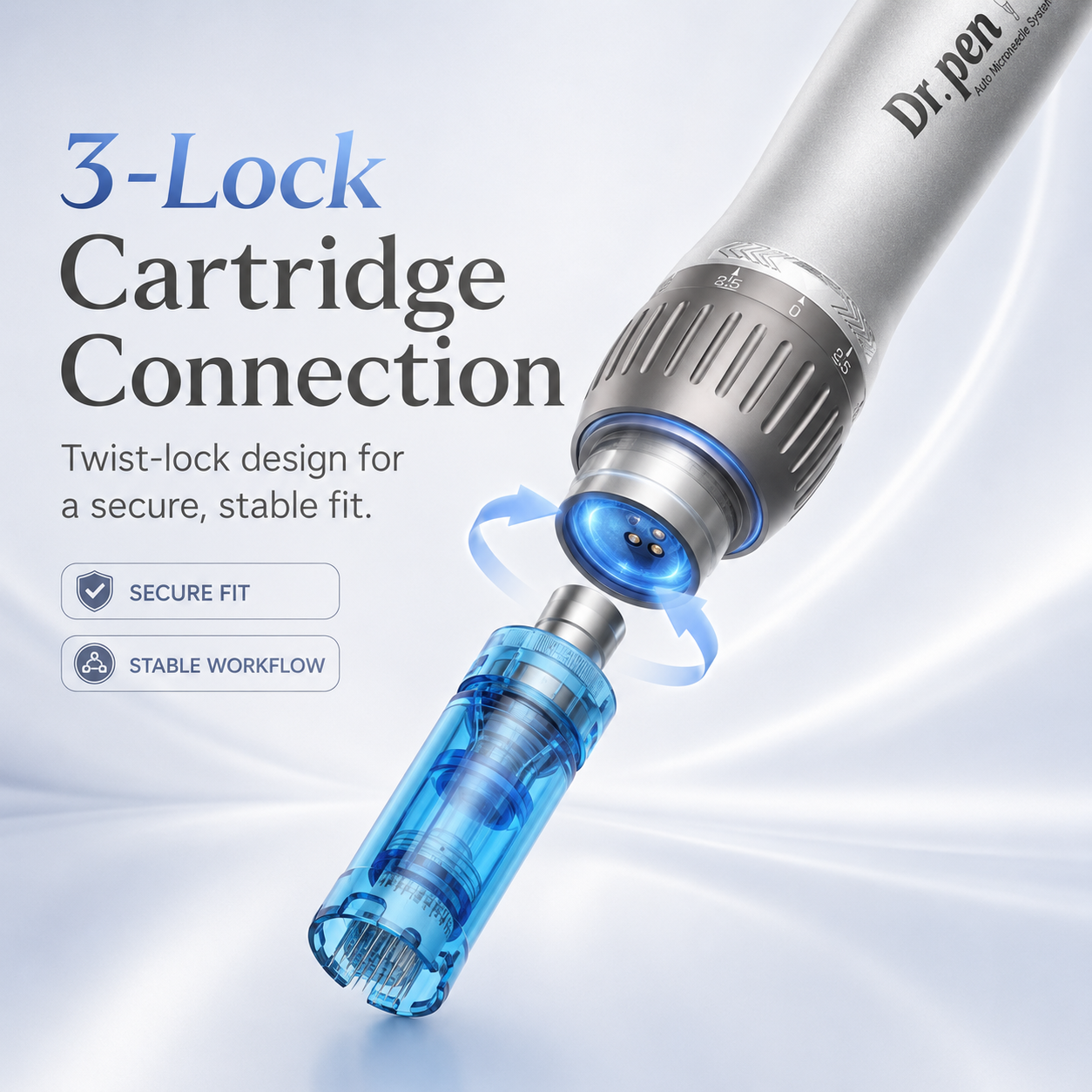 M8S three-lock cartridge connection